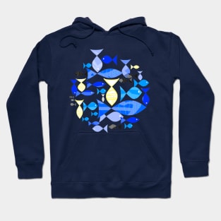 Blue fishes Hoodie